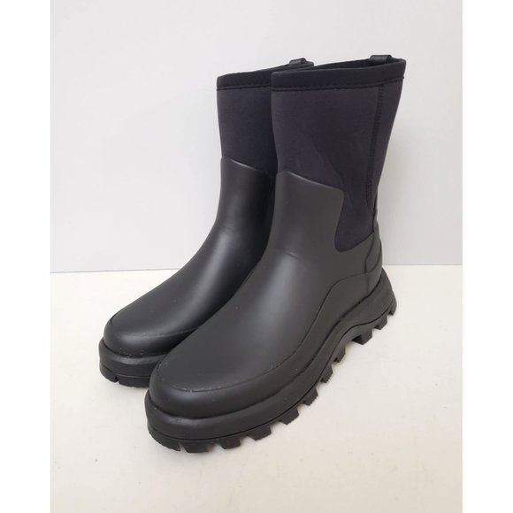 Hunter City Explorer Short Neoprene Boots Black Womens - Picture 2 of 6